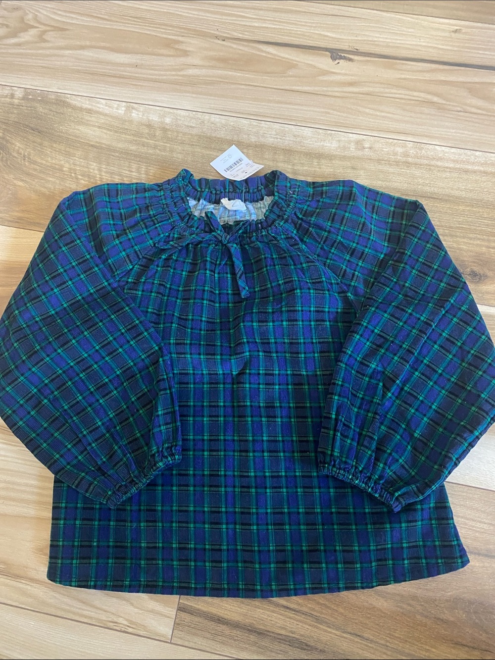 Girls Crewcuts Plaid Corduroy Shirt 100% cotton